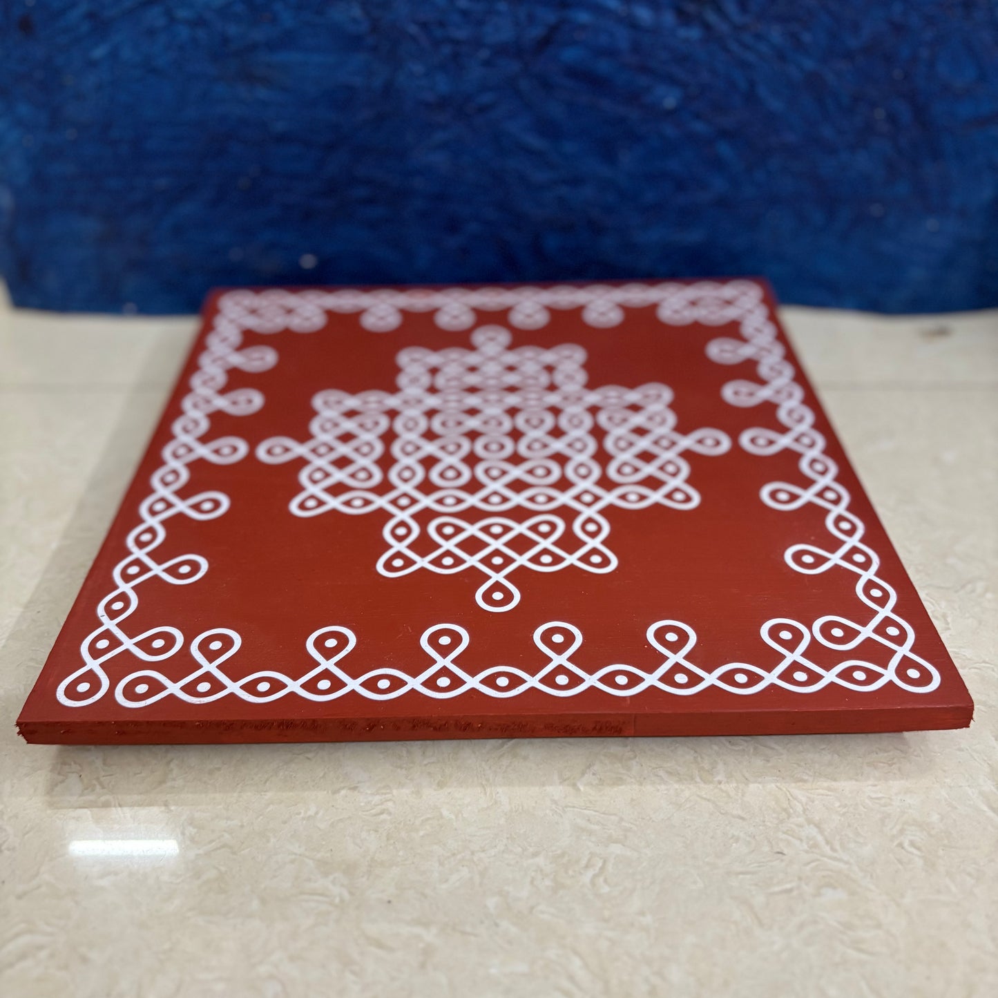 Wooden Pulli Kolam, Kambi Kolam Manai - K12PK01
