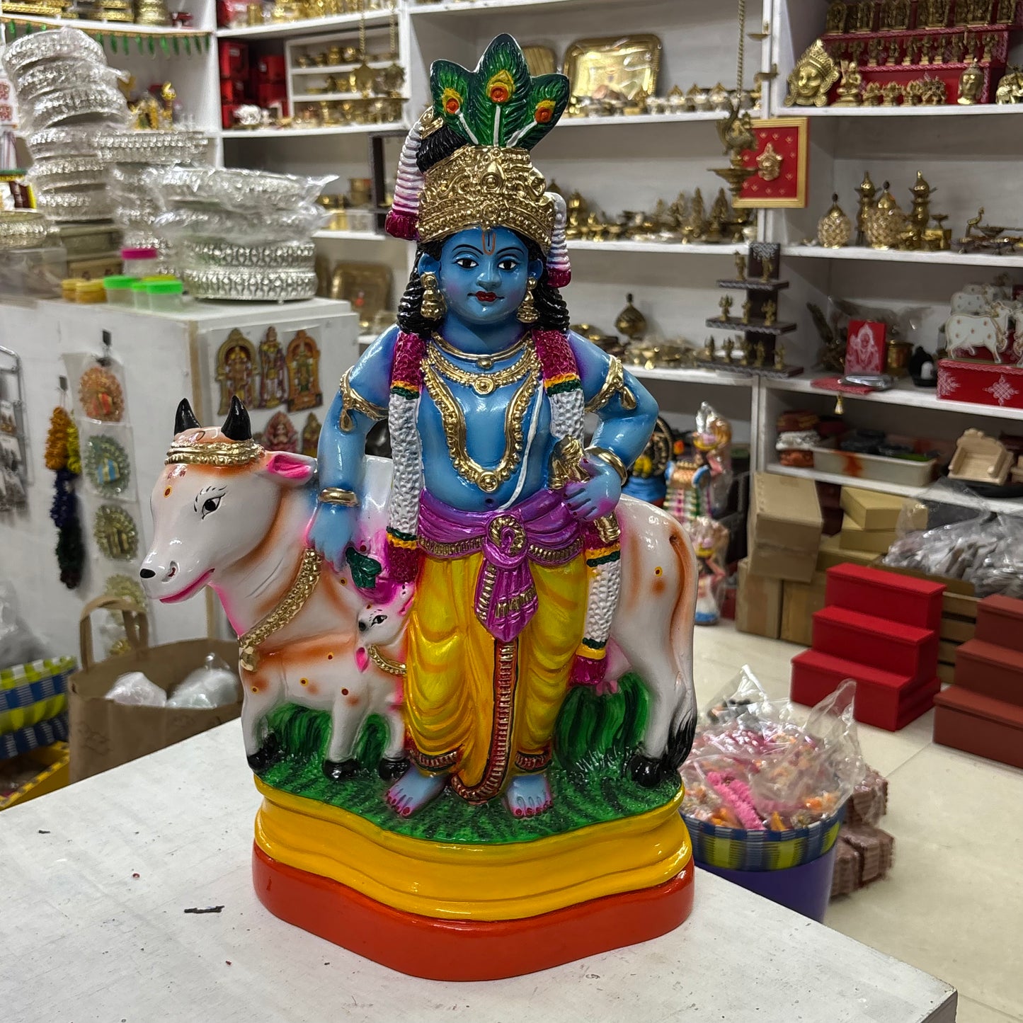 Cow Krishna 18 inches - TK759