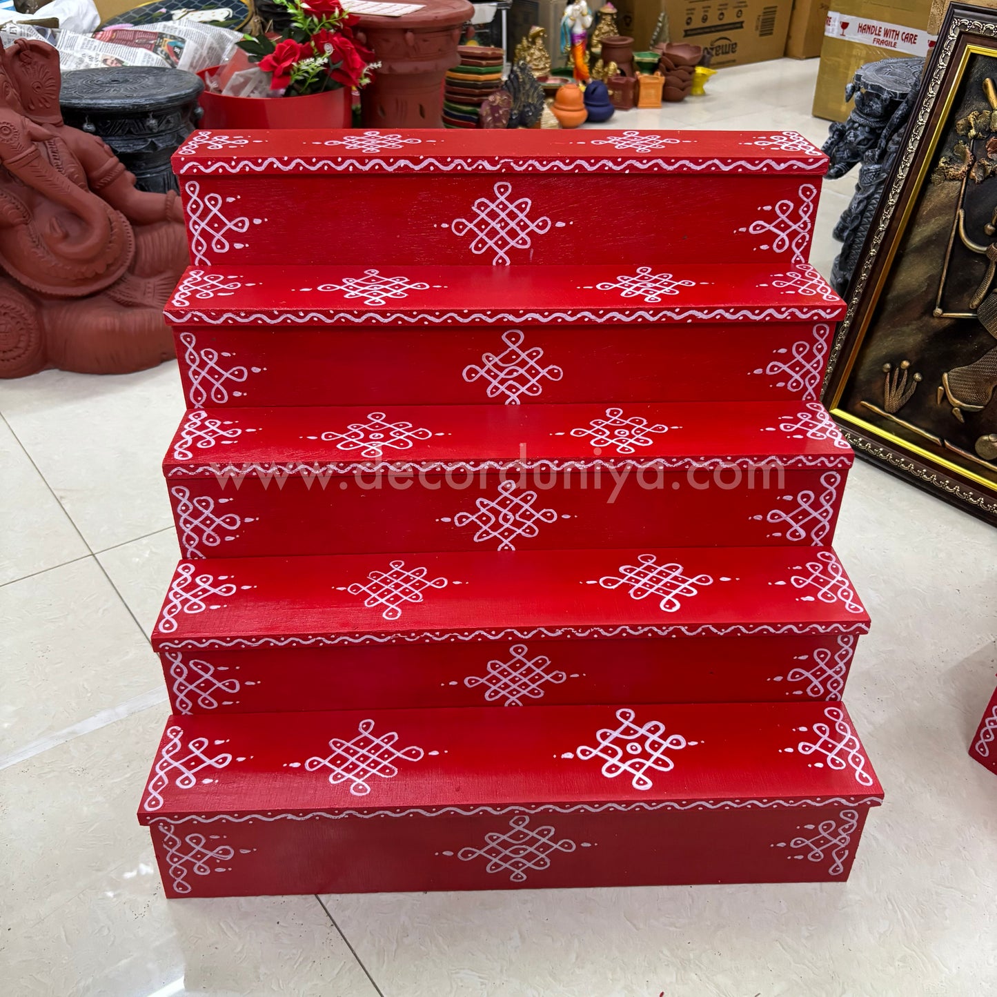 Dismantable 5 Step Golu Padi | 24 inches Width - DGP11
