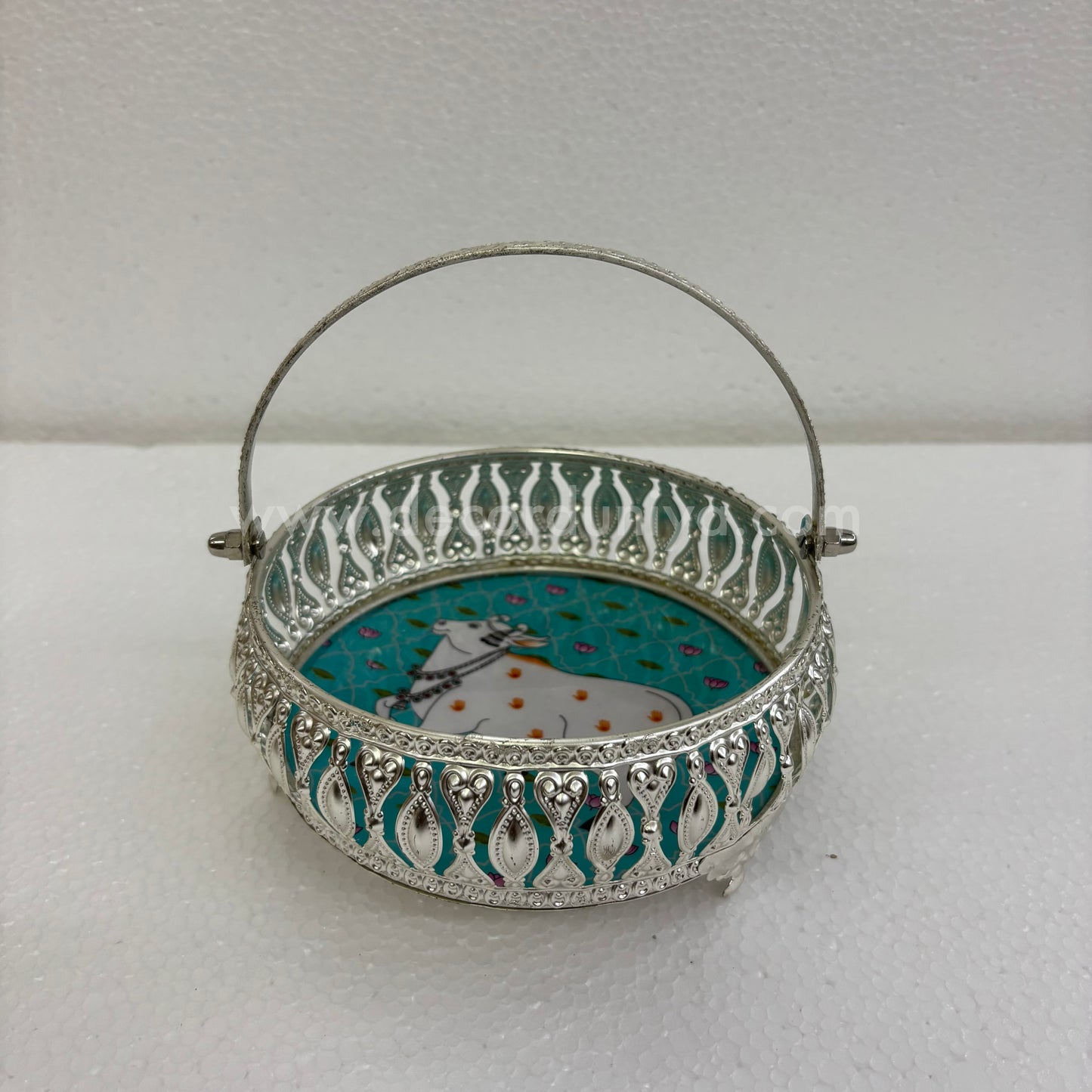 German Silver Pichwai Tray - DVH3