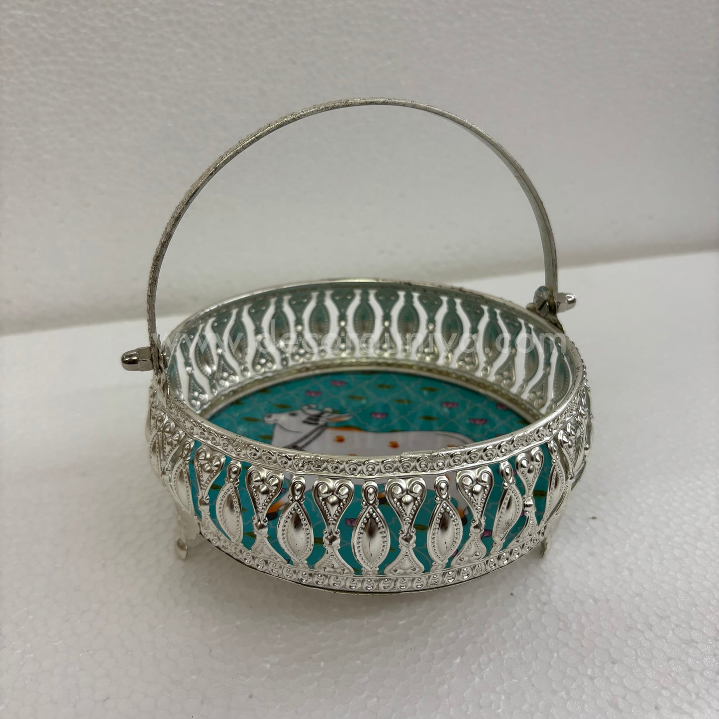 German Silver Pichwai Tray - DVH3