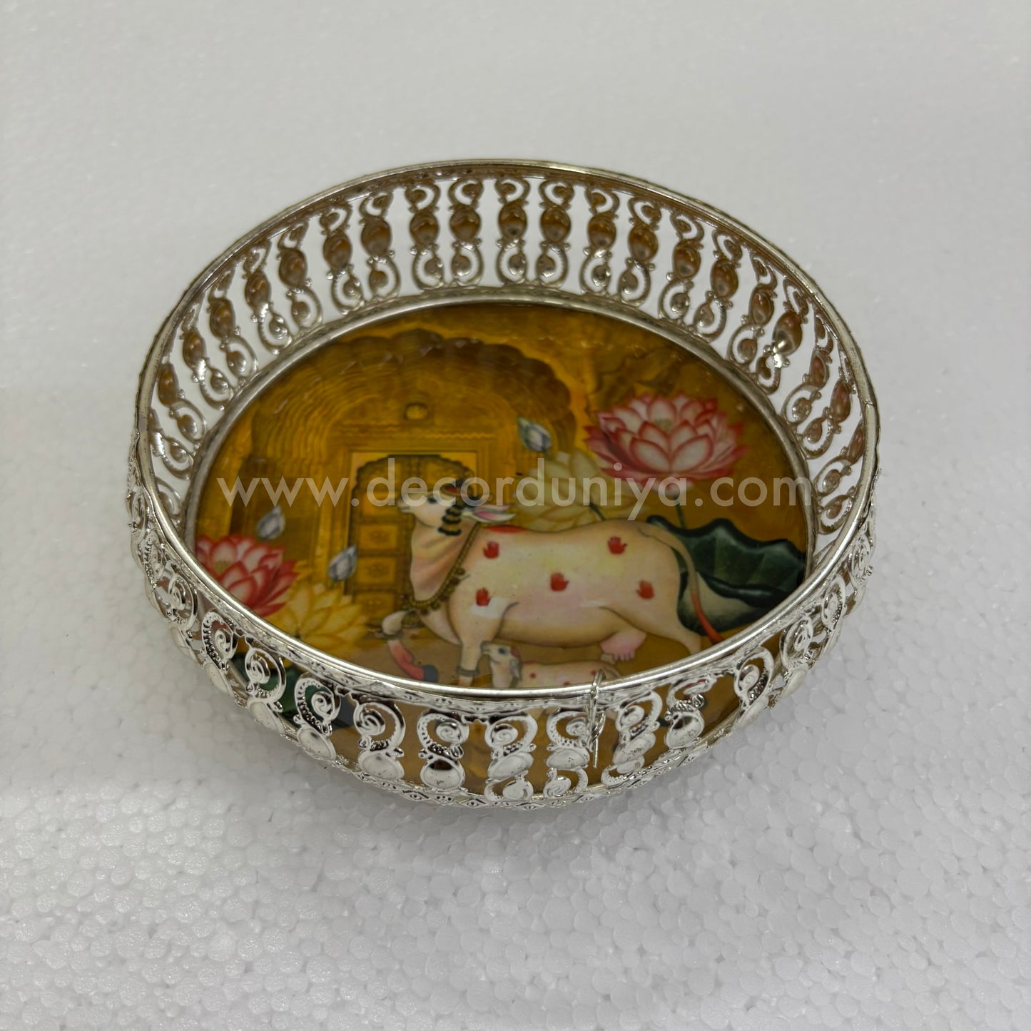 German Silver Pichwai Tray - DVH1