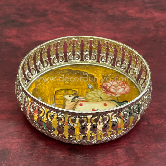 German Silver Pichwai Tray  - DVH1
