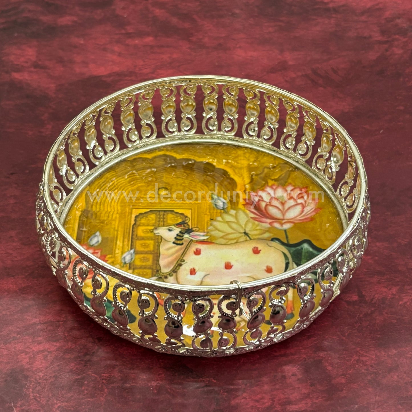 German Silver Pichwai Tray - DVH1