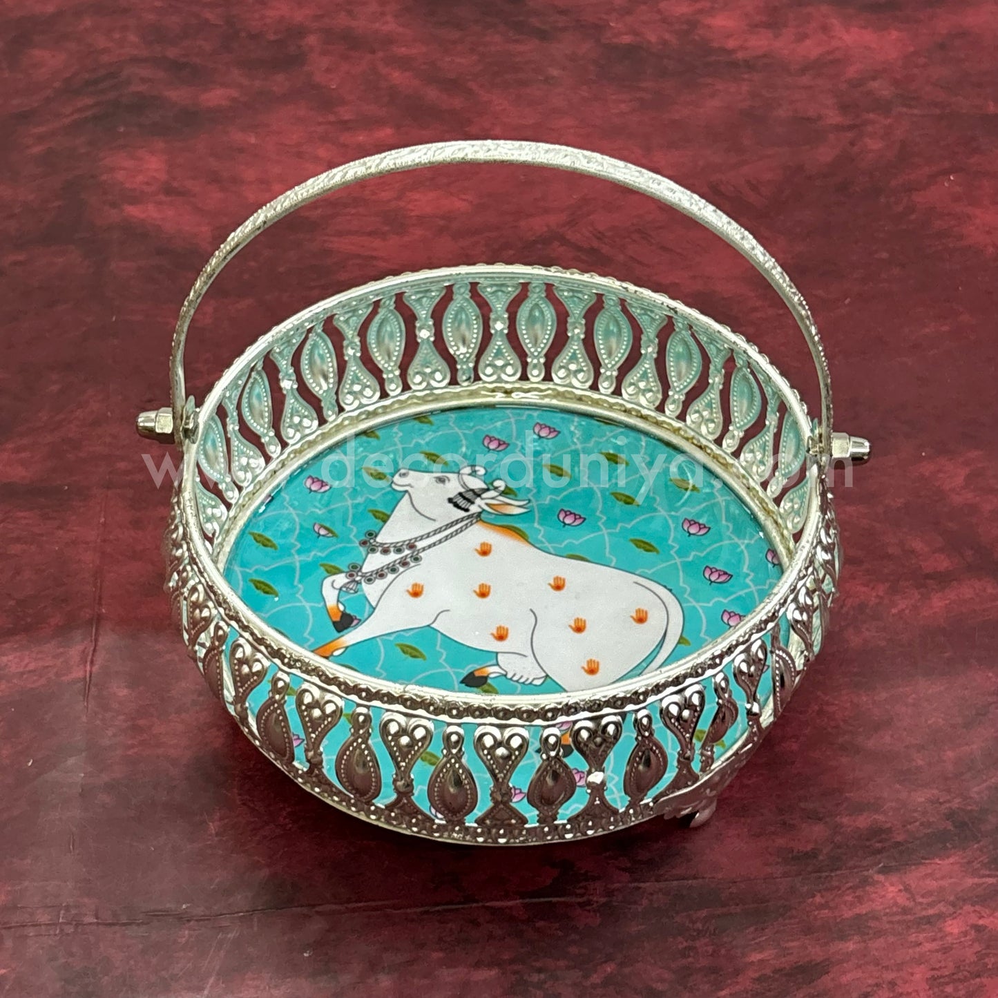 German Silver Pichwai Tray - DVH3