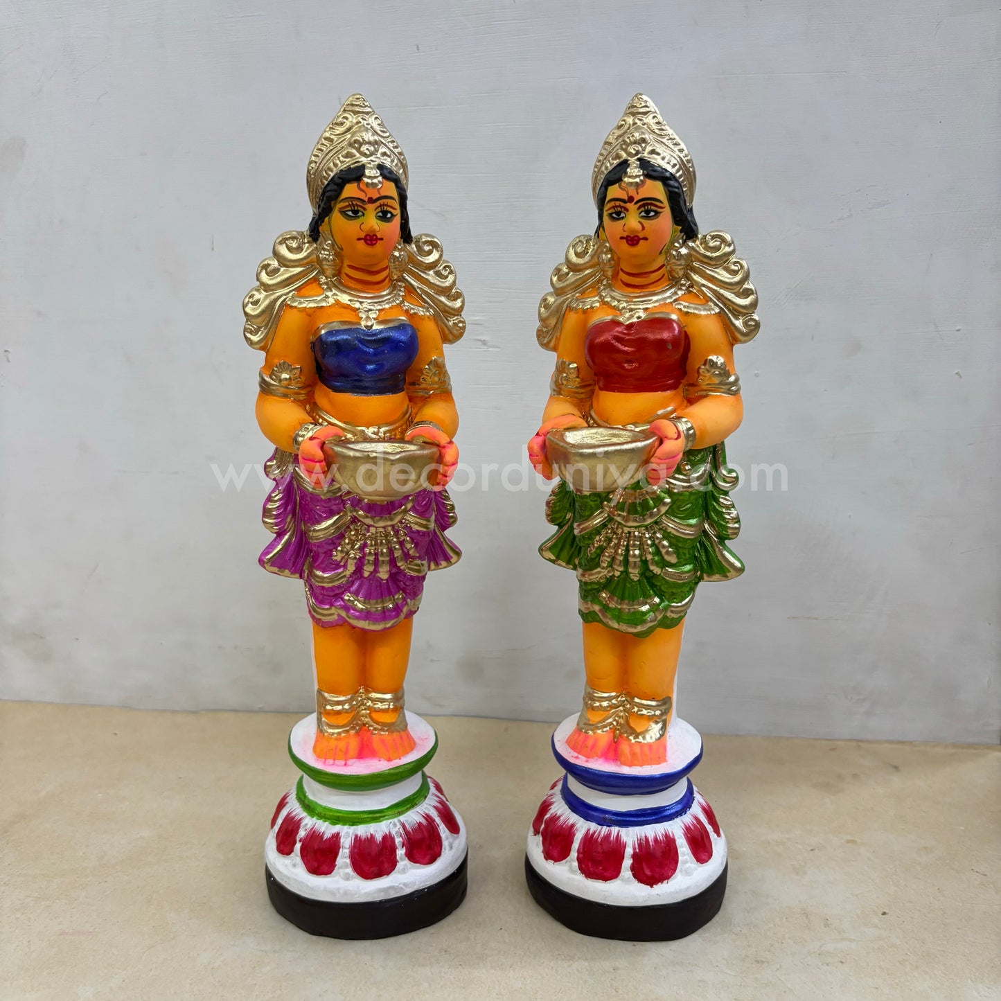 Paavai Vilakku | Paavai Deepam | Height 13 inches | Decor Duniya Golu Doll | Navaratri Golu Dolls - SAP48