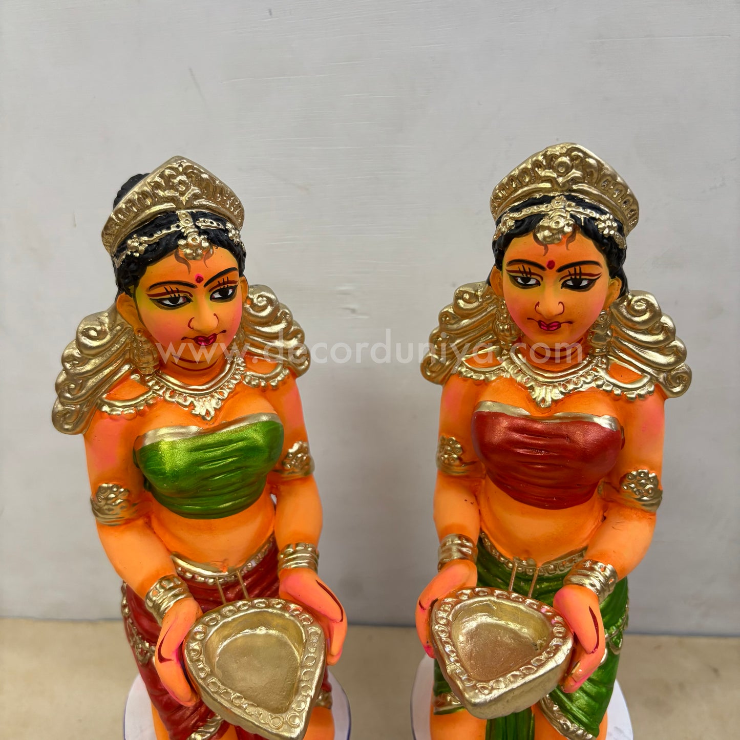 Paavai Vilakku | Paavai Deepam | Height 13.5 inches | Decor Duniya Golu Doll | Navaratri Golu Dolls - SAP49