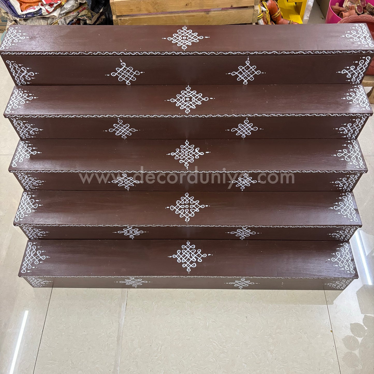 Dismantable 5 Step Golu Padi | 36 inches Width - DGP12