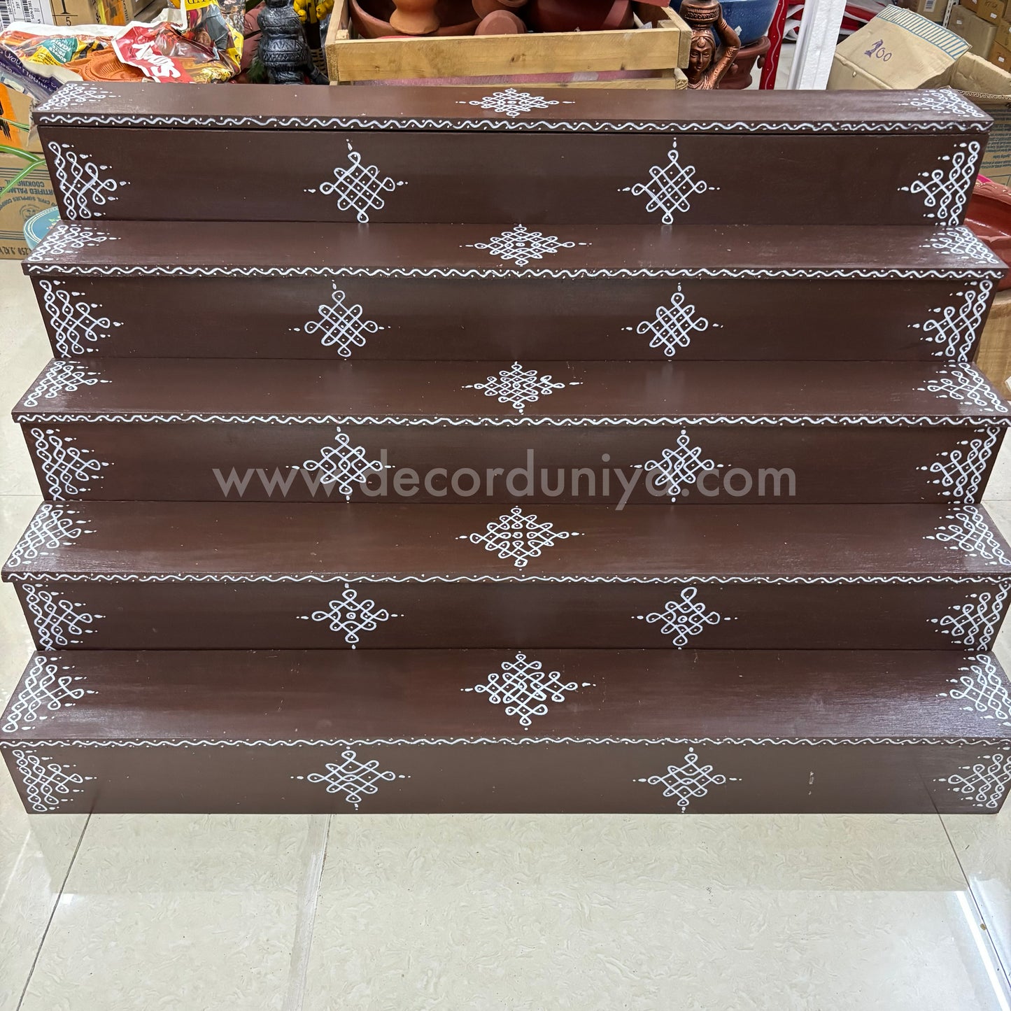 Dismantable 5 Step Golu Padi | 36 inches Width - DGP12