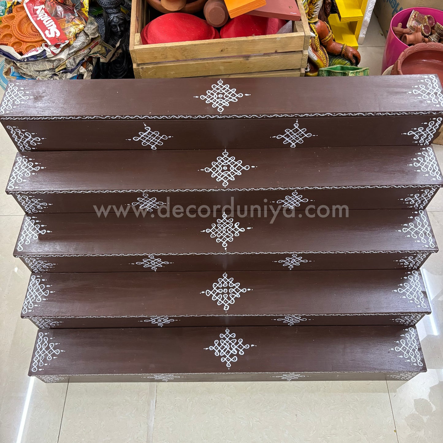 Dismantable 5 Step Golu Padi | 36 inches Width - DGP12