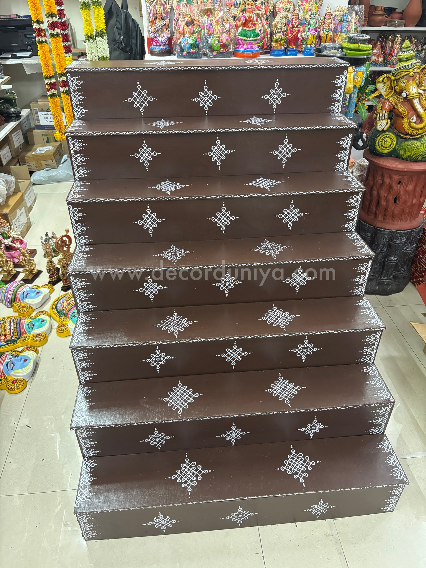 Dismantable 7 Step Golu Padi | 36 inches Width - DGP14