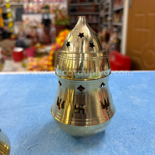 Brass Camphor Diya Diffuser | Height - 5 inches - RB102