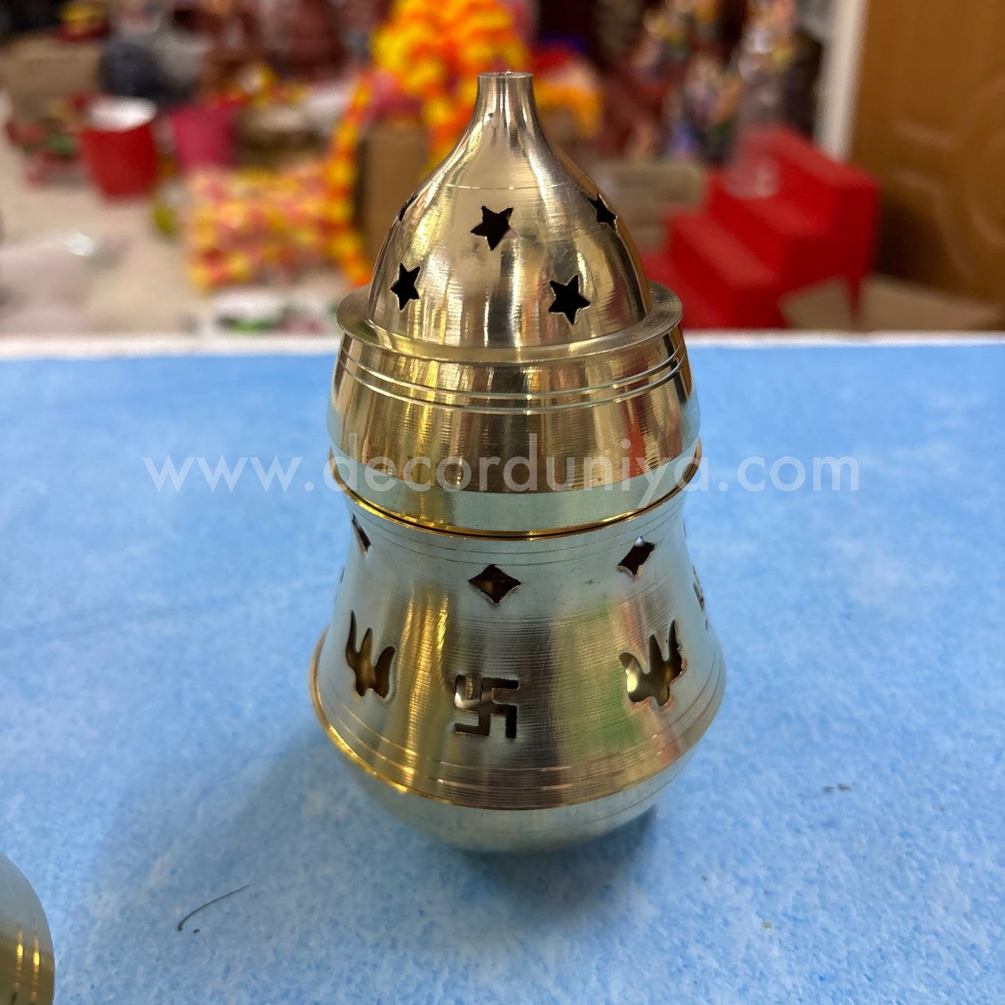 Brass Camphor Diya Diffuser | Height - 5 inches - RB102