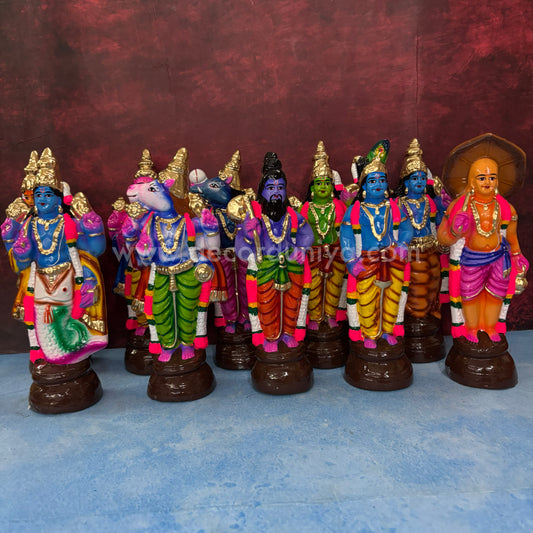 Dasavatharam Set  Paper Mache- TK756-PR