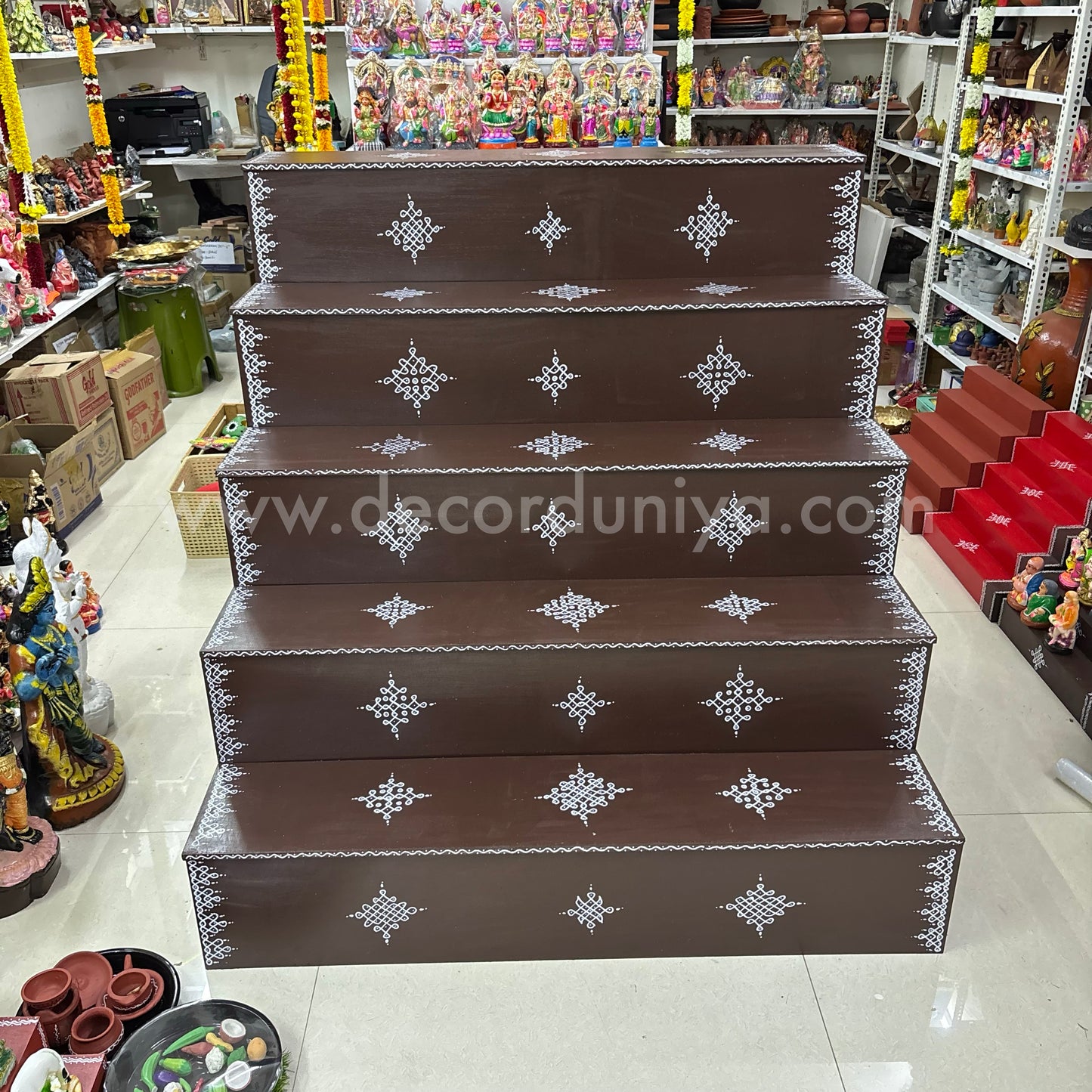 Dismantable 5 Step Golu Padi | 48 inches Width - DGP16