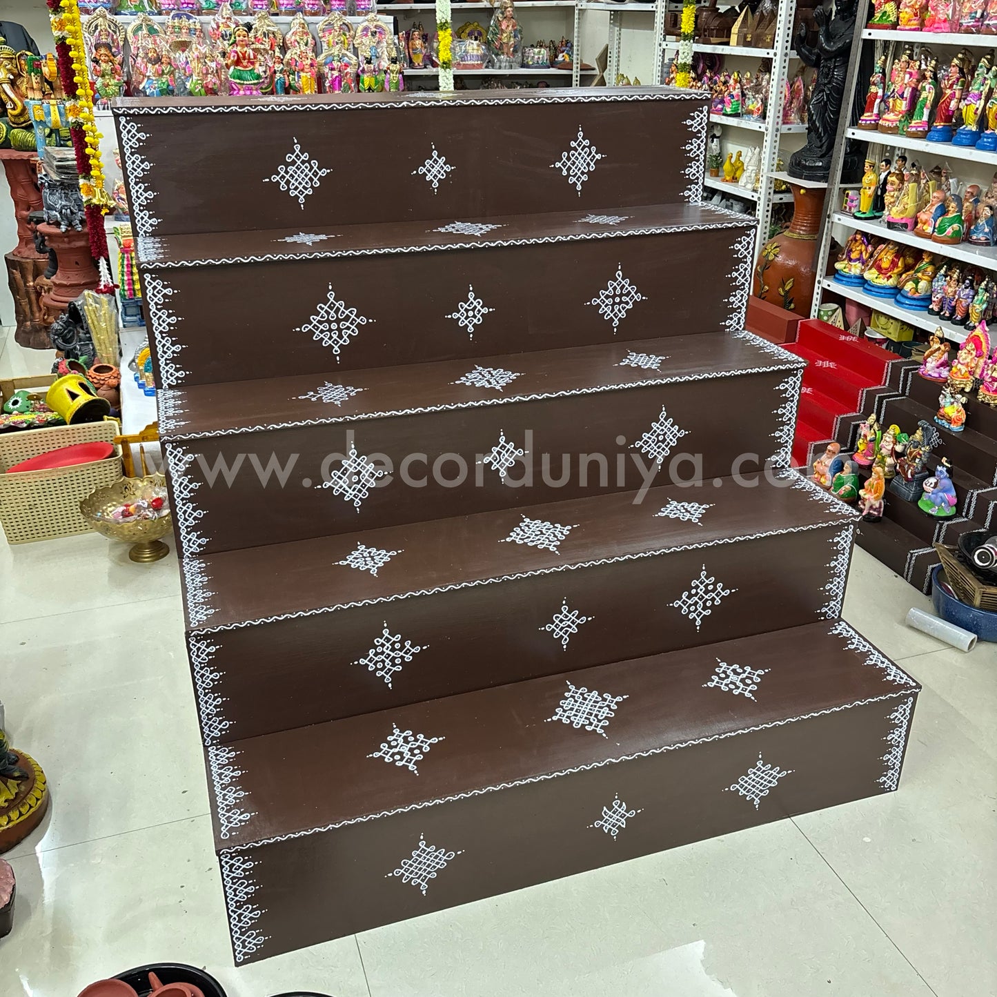 Dismantable 5 Step Golu Padi | 48 inches Width - DGP16