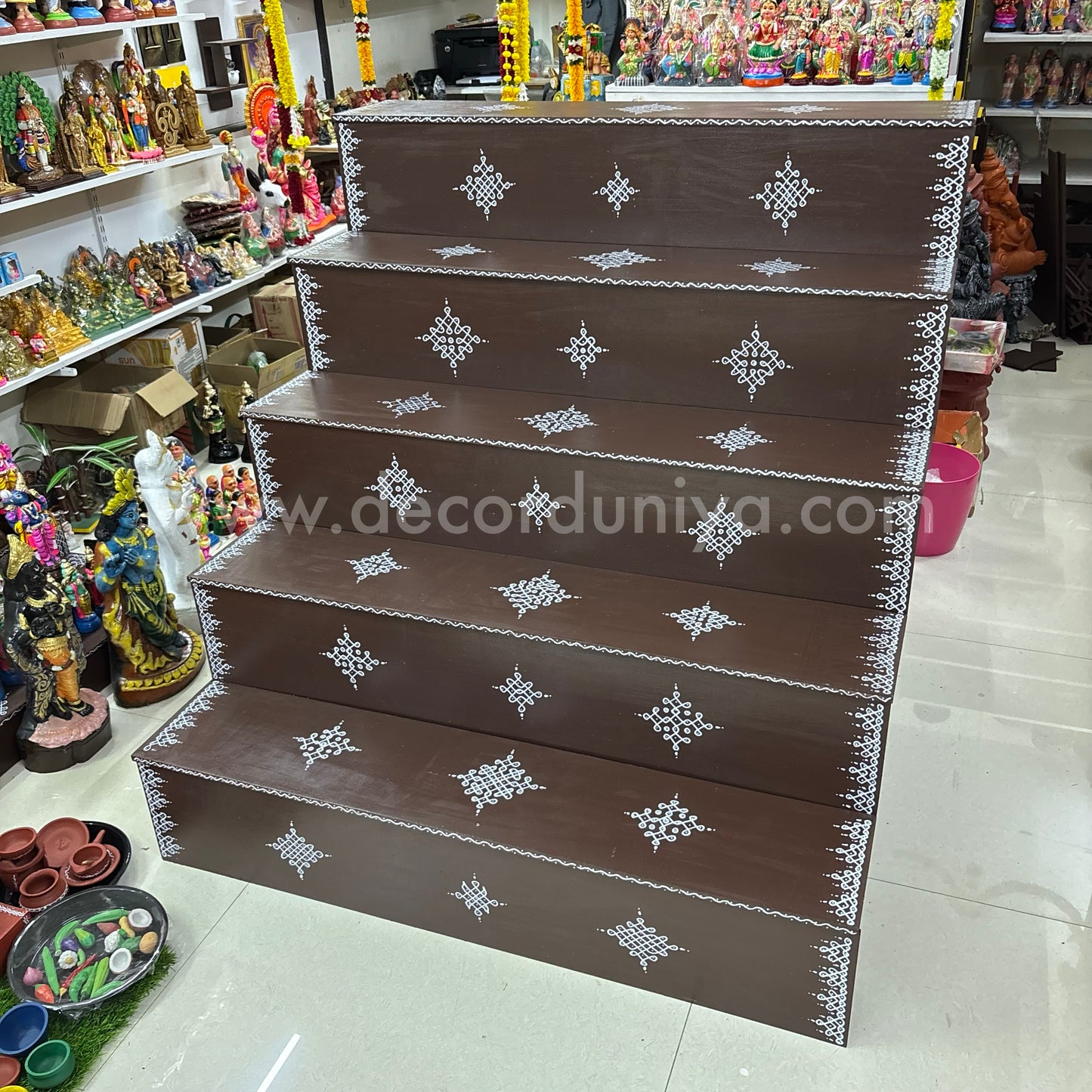 Dismantable 5 Step Golu Padi | 48 inches Width - DGP16