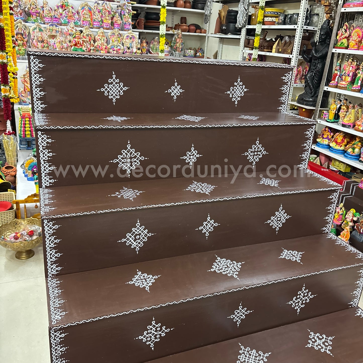 Dismantable 5 Step Golu Padi | 48 inches Width - DGP16