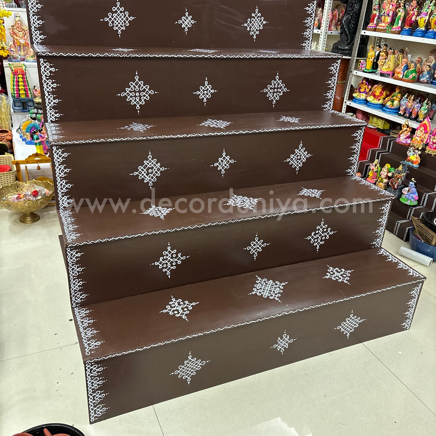 Dismantable 5 Step Golu Padi | 48 inches Width - DGP16