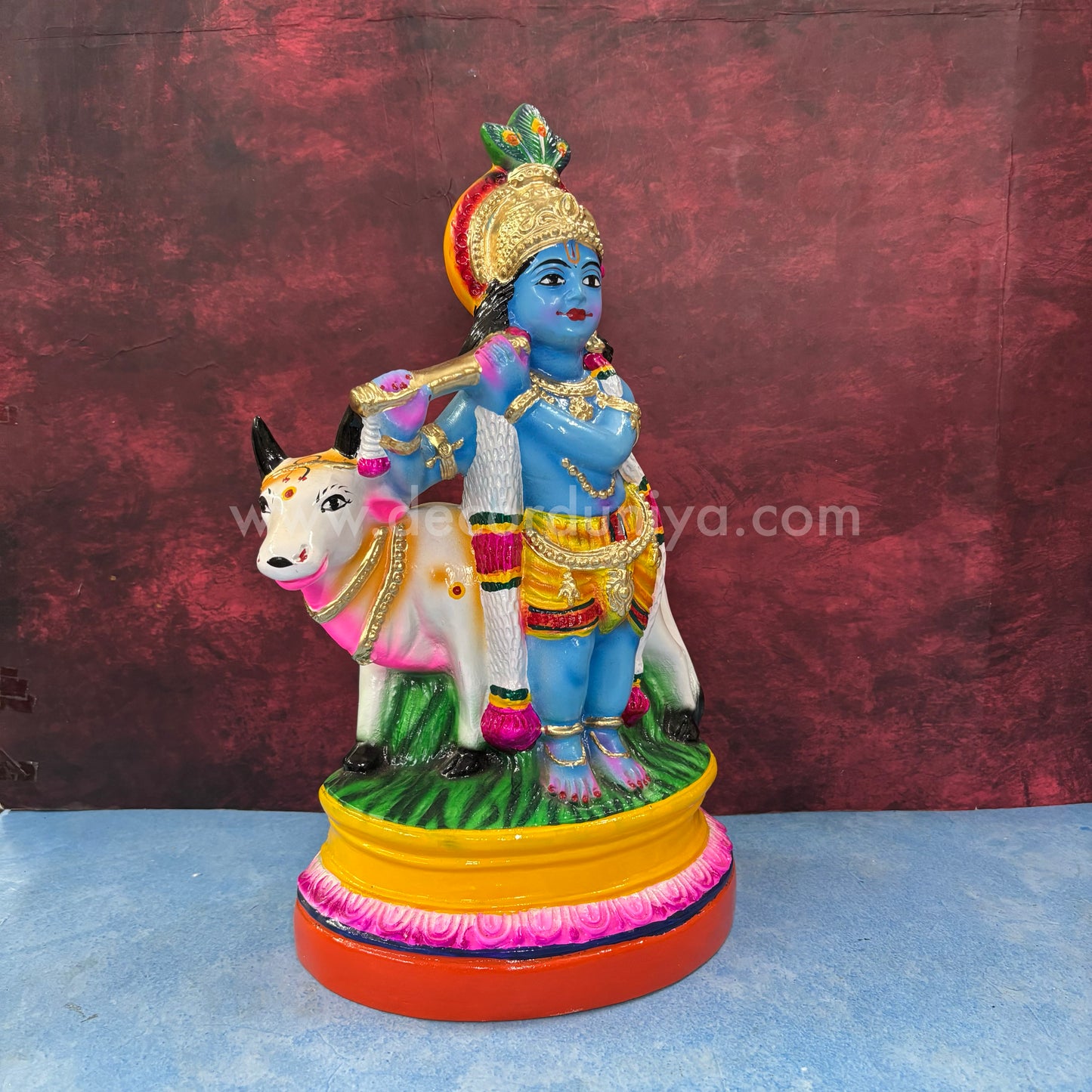 Cow Krishna | 15 inches - TK753