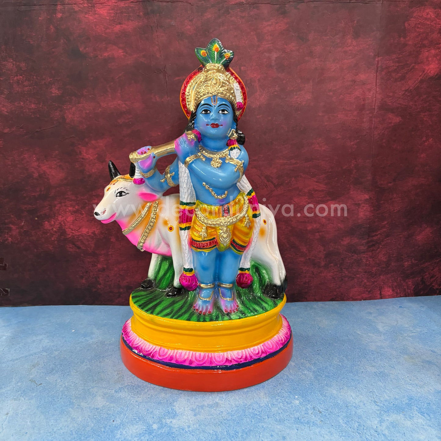 Cow Krishna | 15 inches - TK753