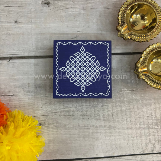 Wooden Kolam Manai - KM3B-c