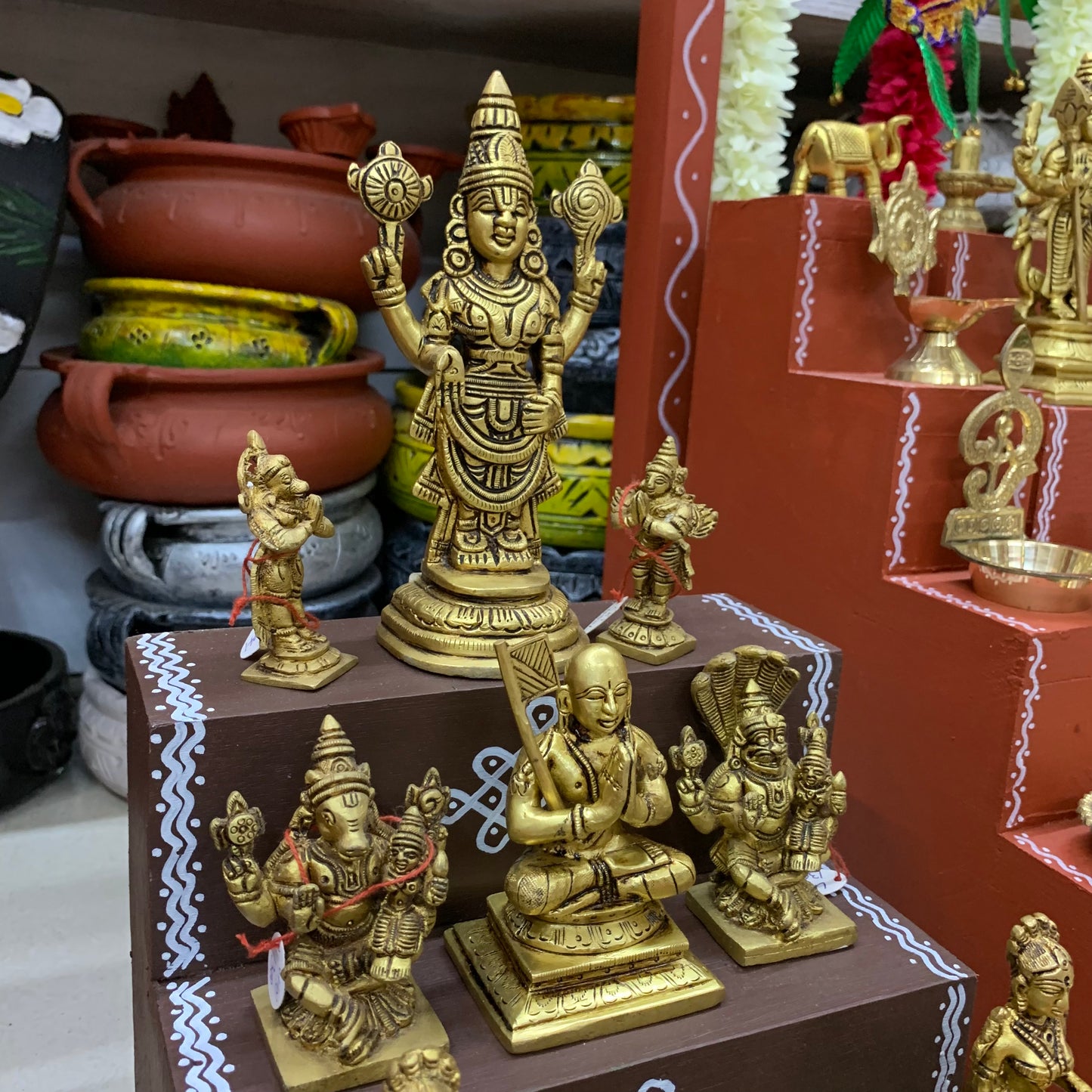 3 Step Brass Vishnu Golu - Entire Set - MB111