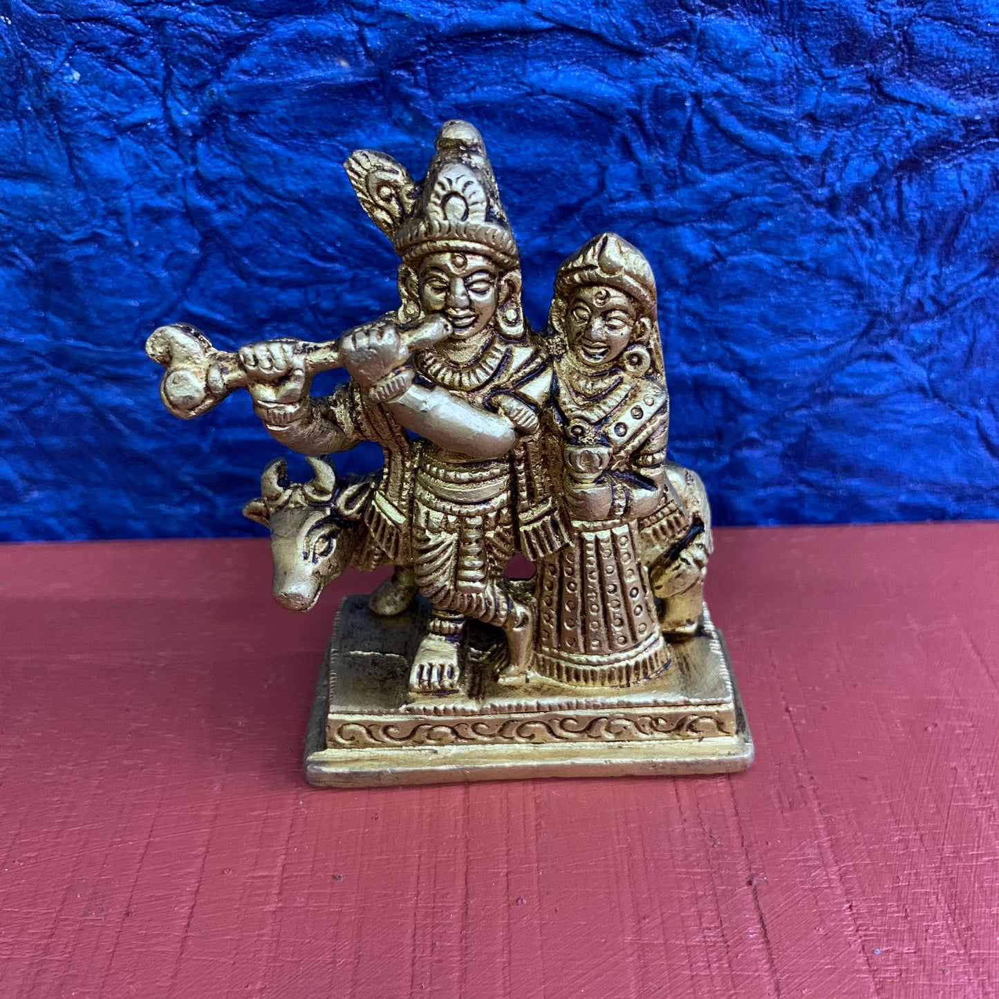 Radha Krishna with Cow - RB26