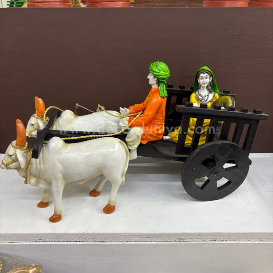 Bullock Cart | Full Set | with Couple Doll - BKI19
