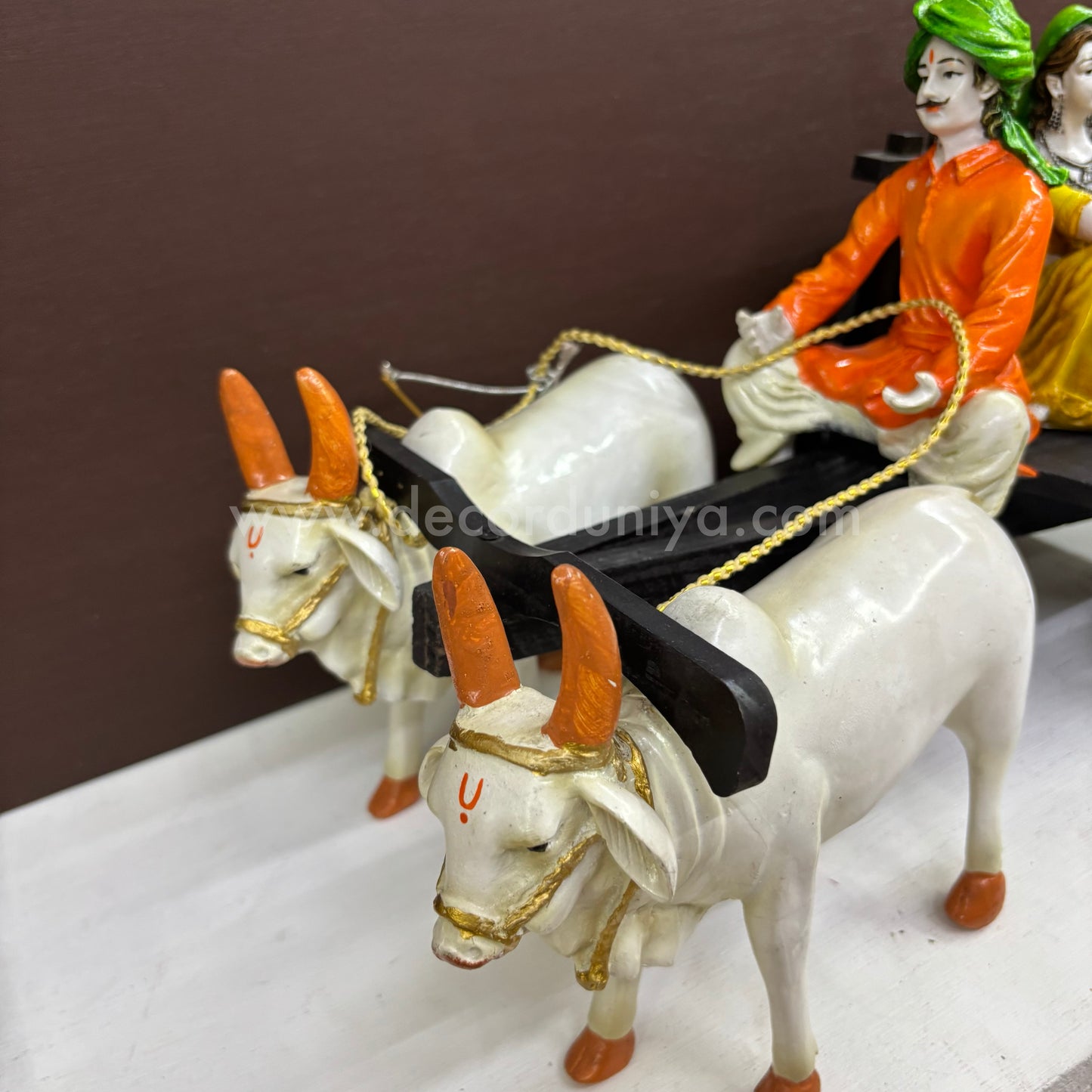 Bullock Cart | Full Set | with Couple Doll - BKI19