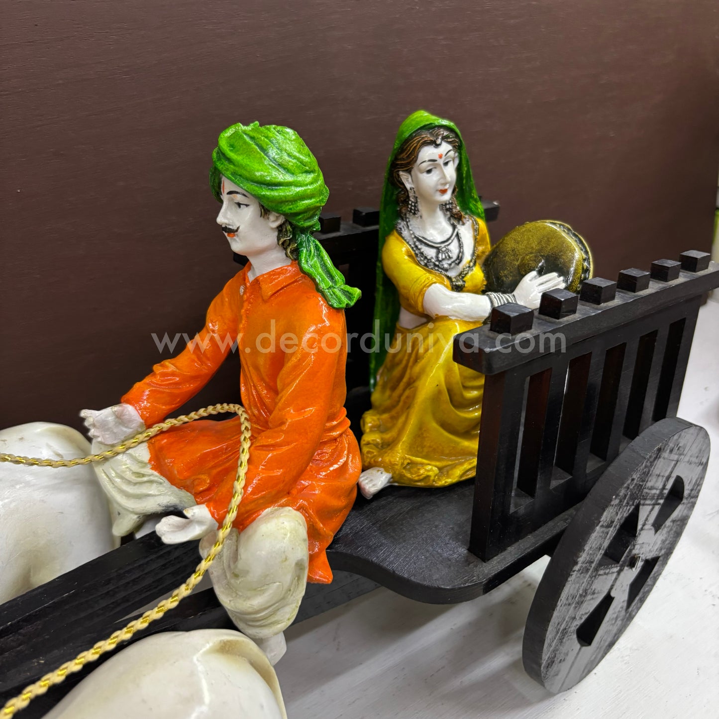 Bullock Cart | Full Set | with Couple Doll - BKI19