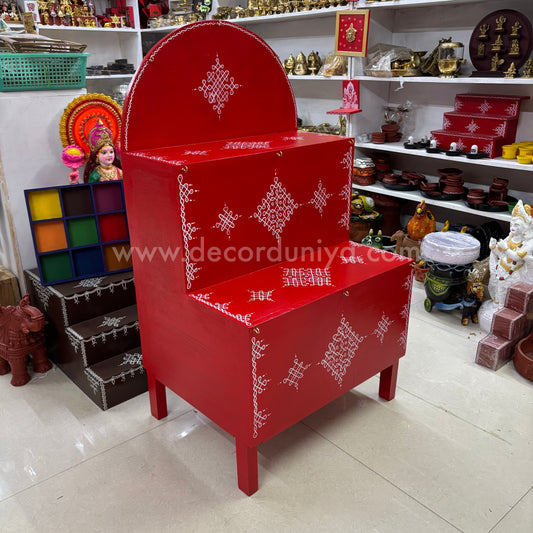 Wooden Hand Crafted Pooja Shelf -  PM3