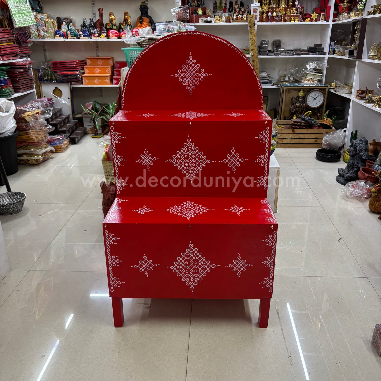 Wooden Hand Crafted Pooja Shelf -  PM3