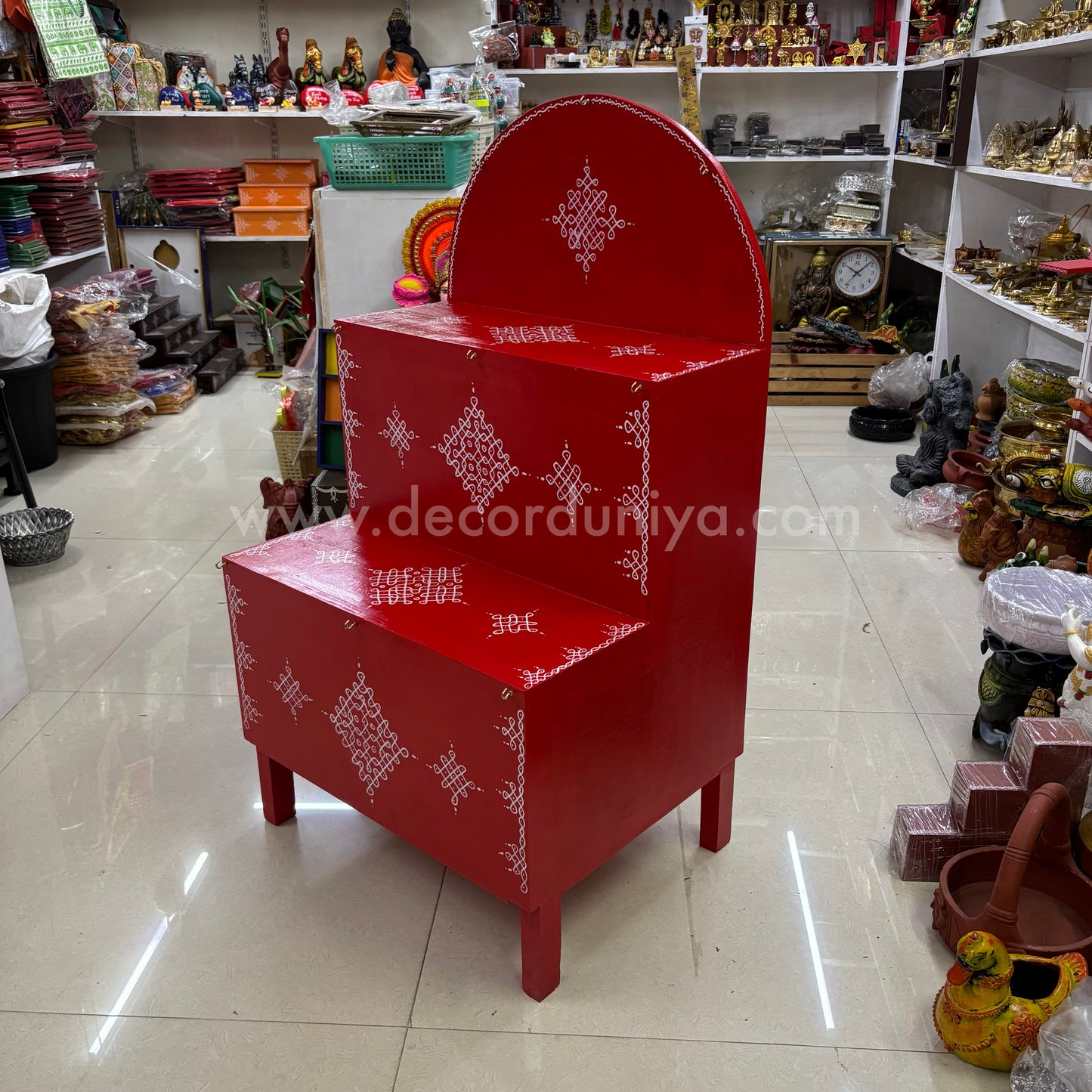 Wooden Hand Crafted Pooja Shelf -  PM3