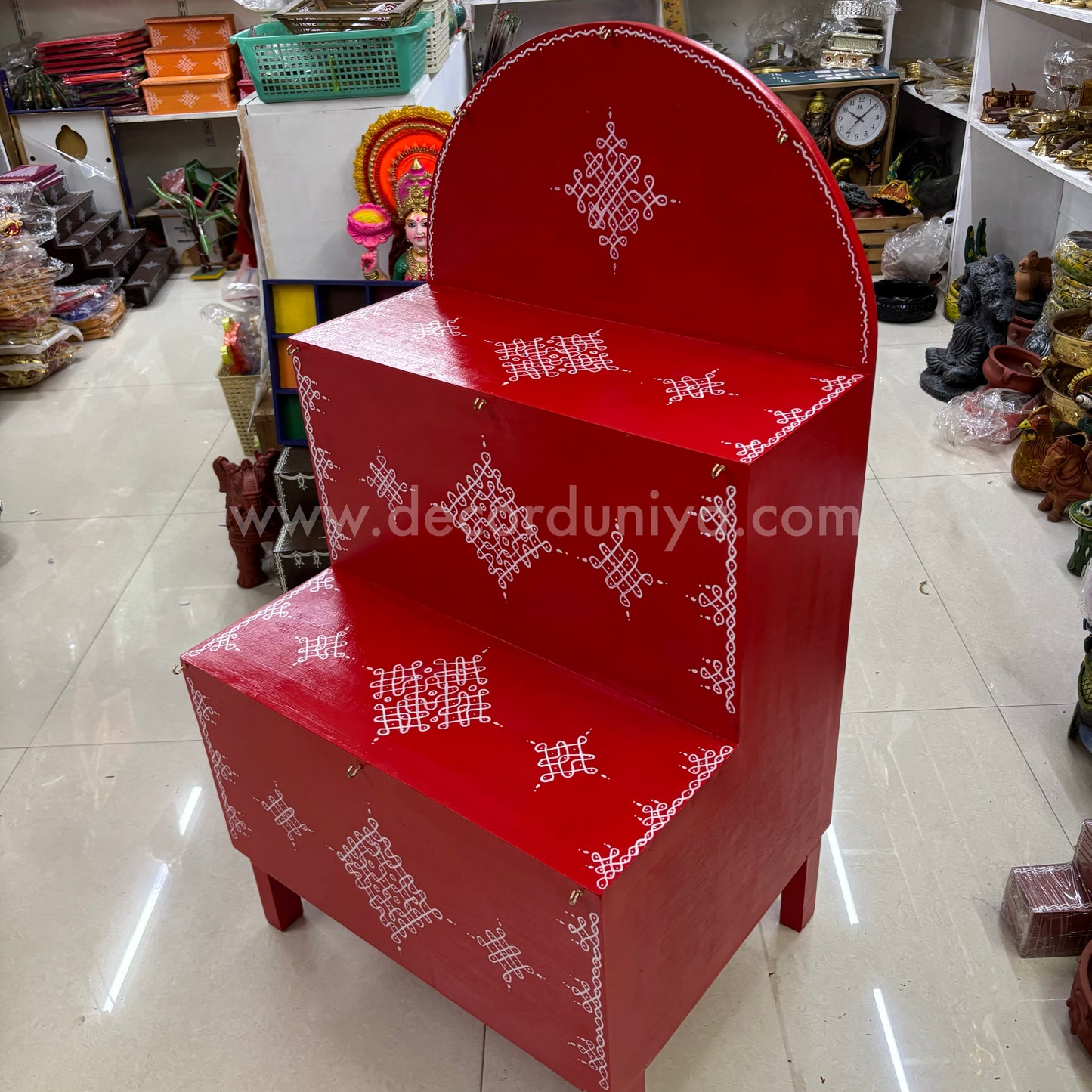 Wooden Hand Crafted Pooja Shelf -  PM3