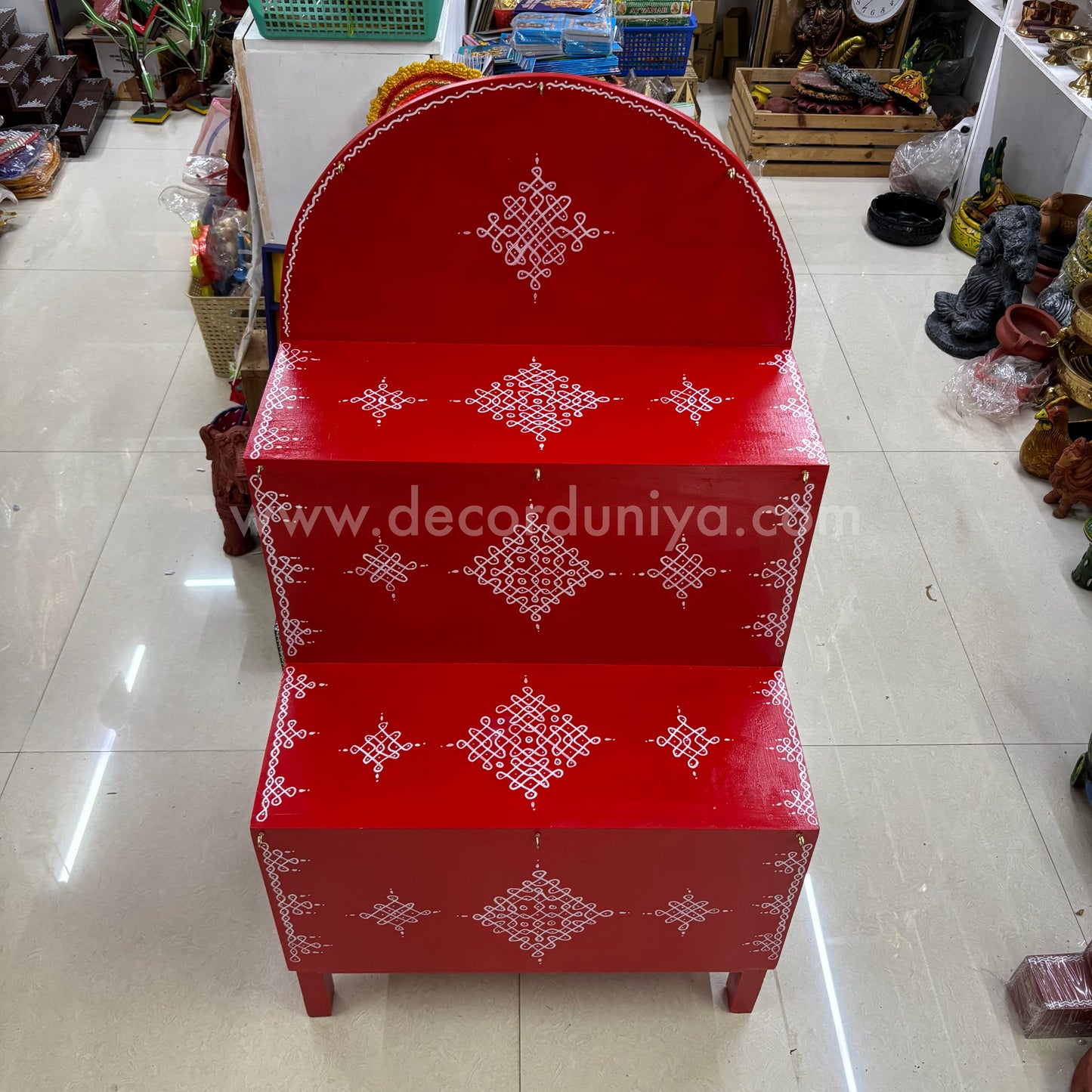 Wooden Hand Crafted Pooja Shelf -  PM3