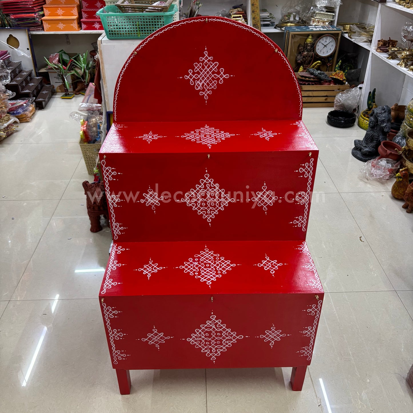 Wooden Hand Crafted Pooja Shelf -  PM3