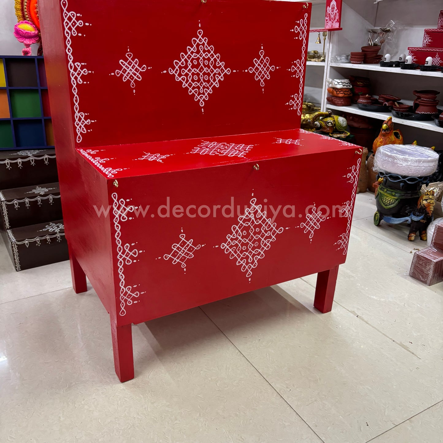 Wooden Hand Crafted Pooja Shelf -  PM3