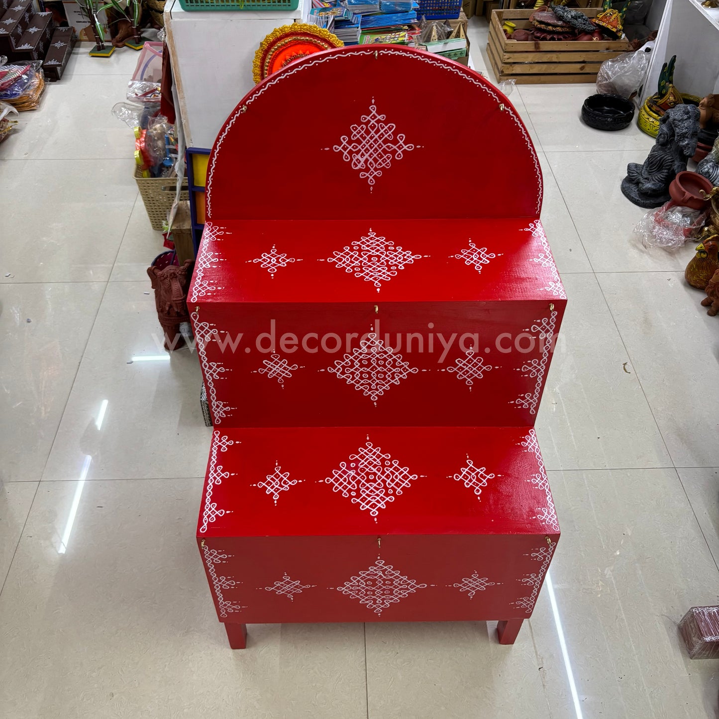 Wooden Hand Crafted Pooja Shelf -  PM3