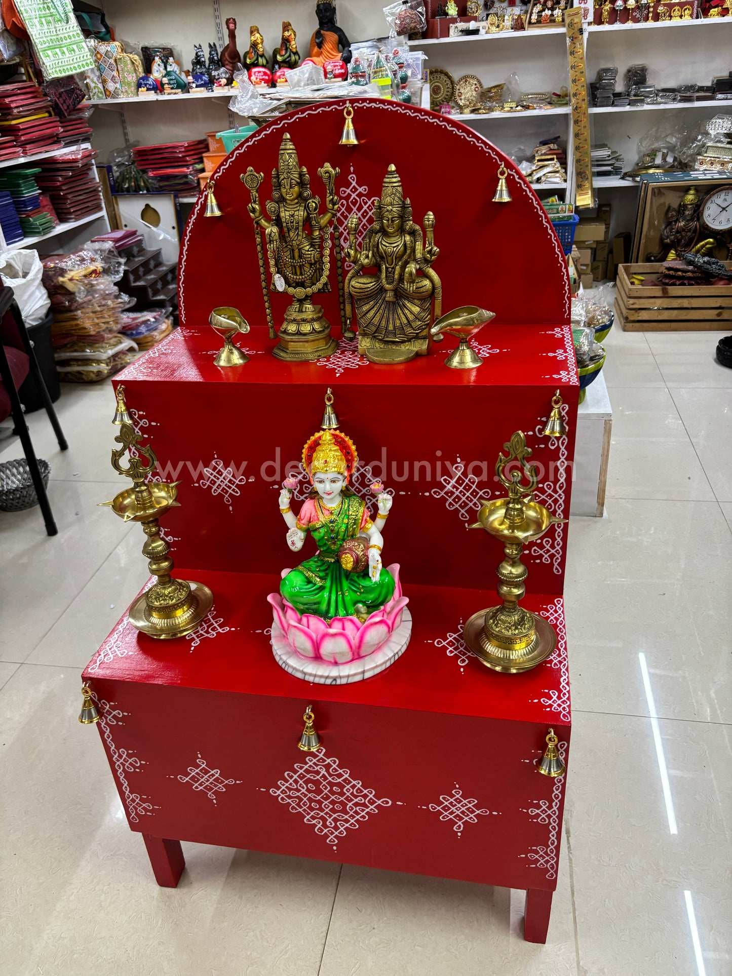 Wooden Hand Crafted Pooja Shelf -  PM3