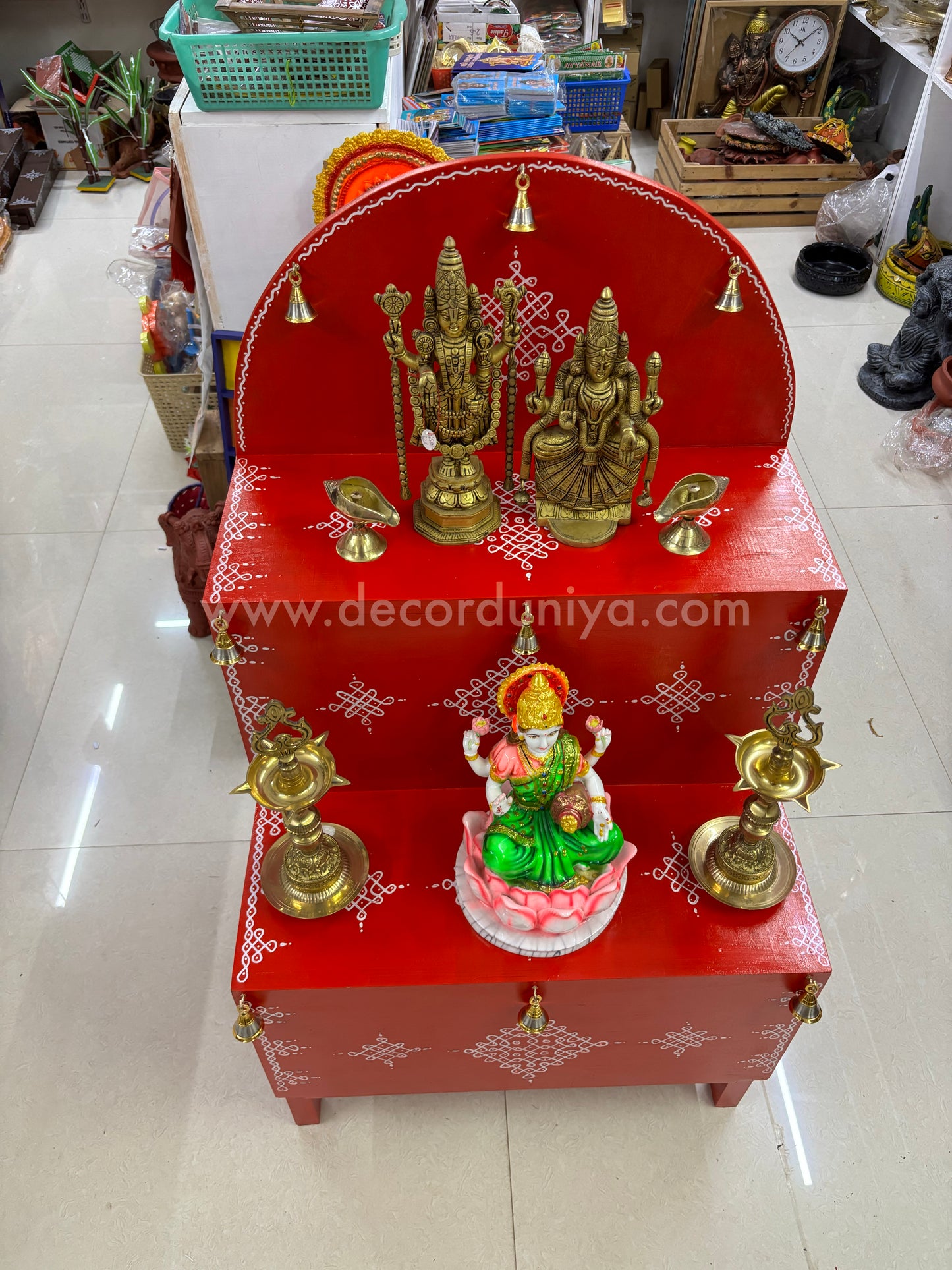 Wooden Hand Crafted Pooja Shelf -  PM3