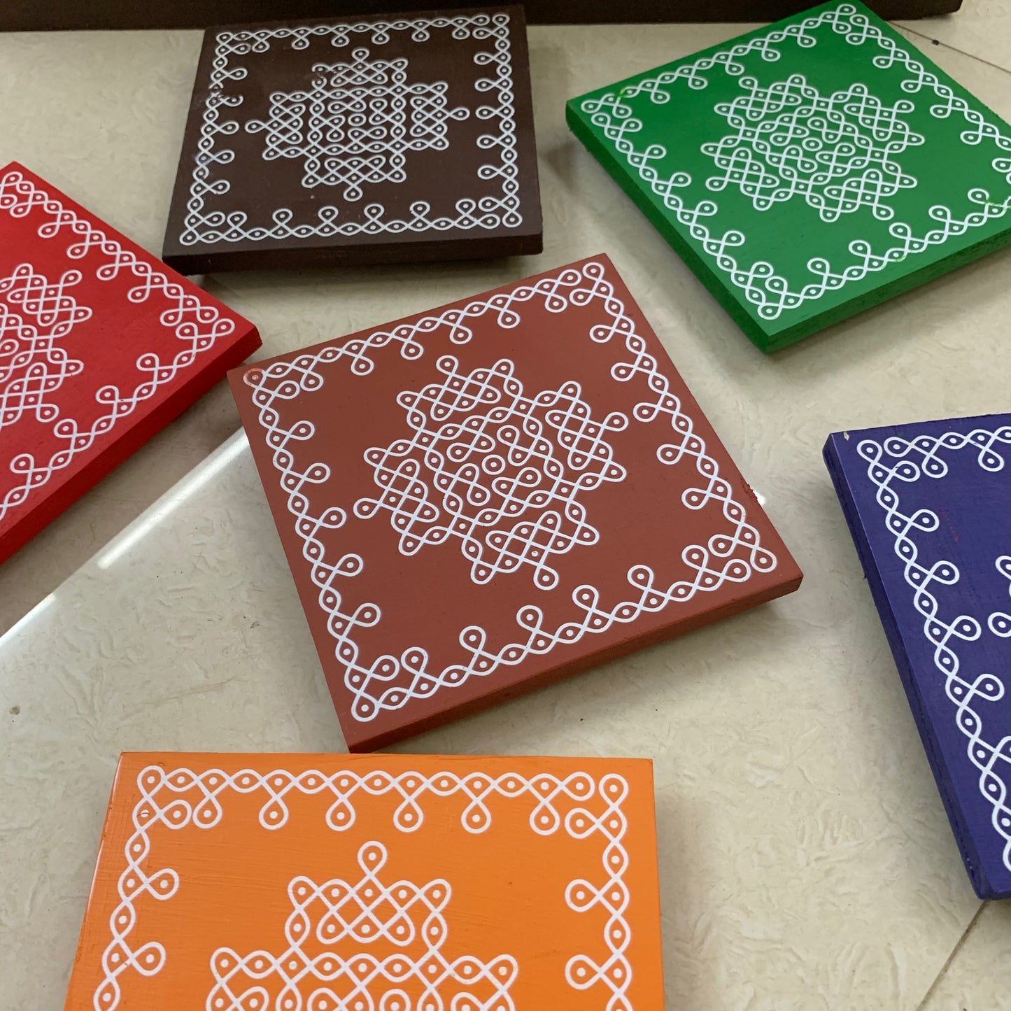 Kolam Manai - Set of 6 Pcs - KM61