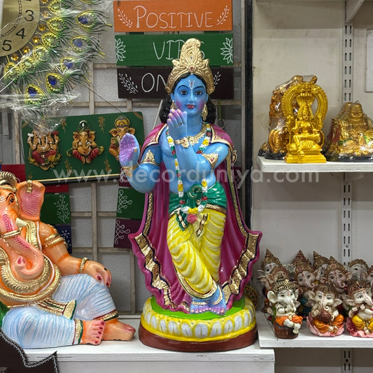Sri Krishna Handcrafted Clay with Color - SKC021