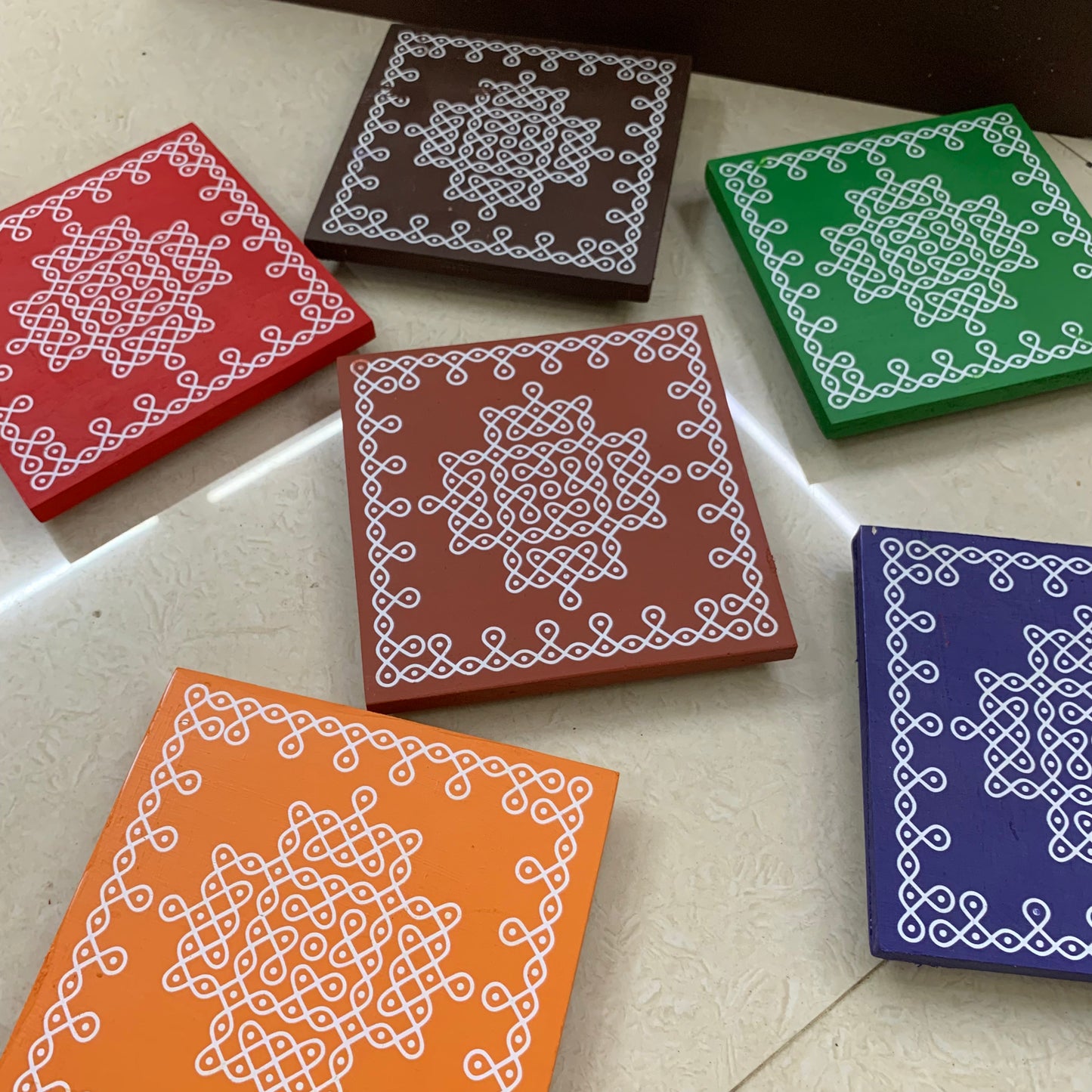 Kolam Manai - Set of 6 Pcs - KM61