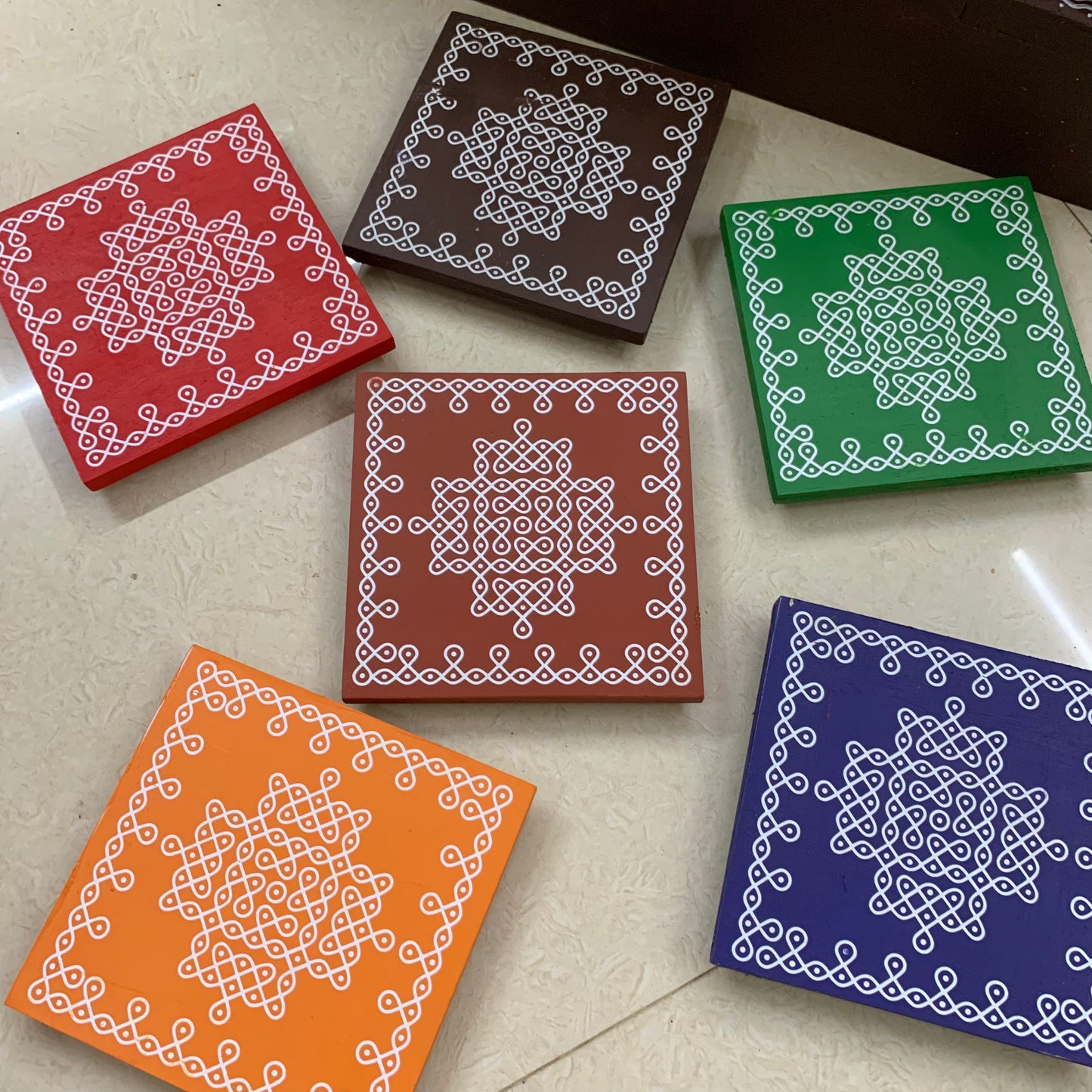Kolam Manai - Set of 6 Pcs - KM61