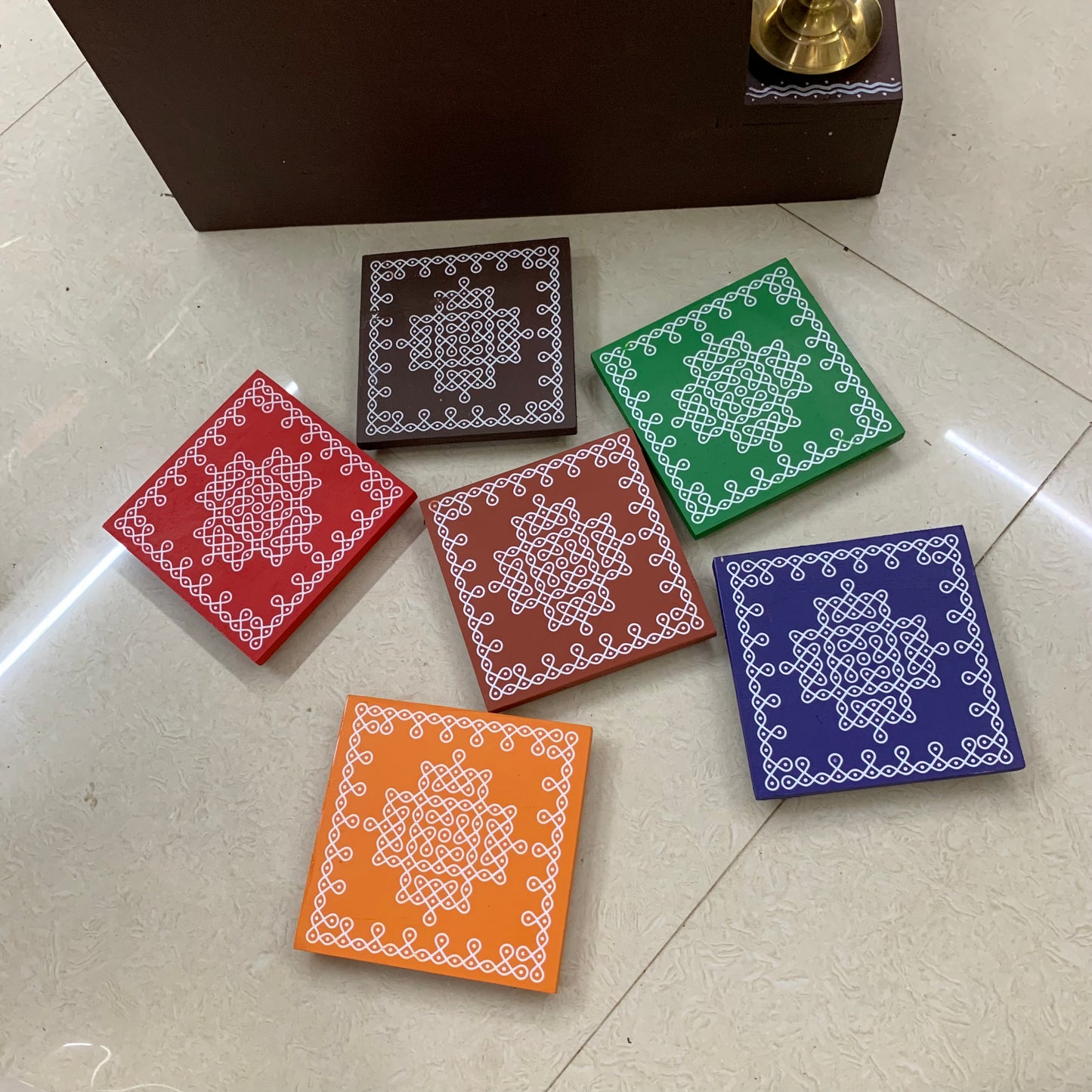Kolam Manai - Set of 6 Pcs - KM61