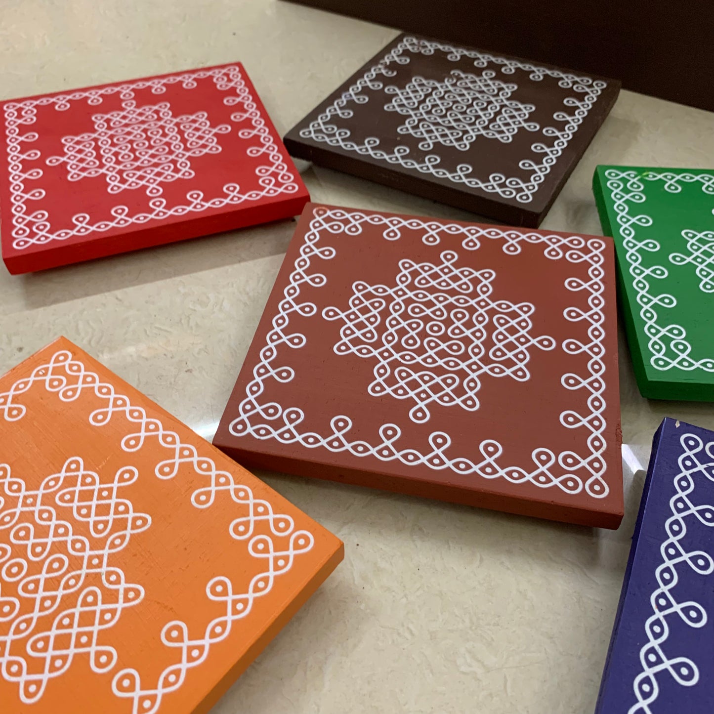 Kolam Manai - Set of 6 Pcs - KM61