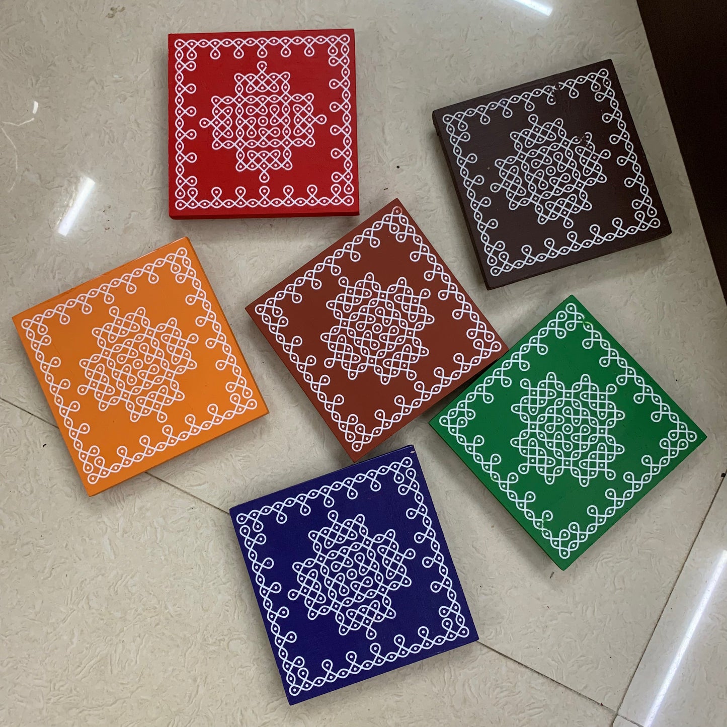 Kolam Manai - Set of 6 Pcs - KM61