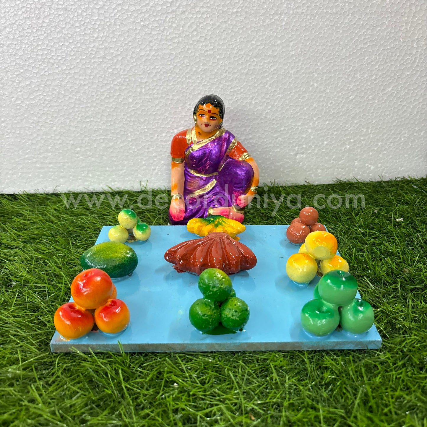 Pazha Kadai | Fruit Seller | Golu Bommai | Decor Duniya Golu Dolls | Navaratri Golu Bommai - TK910