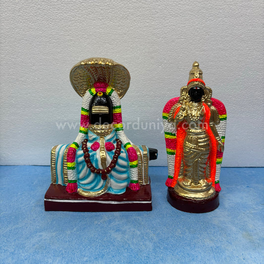 Nellaiappar Gandhimathi Amman Clay Golu Bommai Set | Decor Duniya Golu Dolls | Navaratri Golu Bommai - TK59